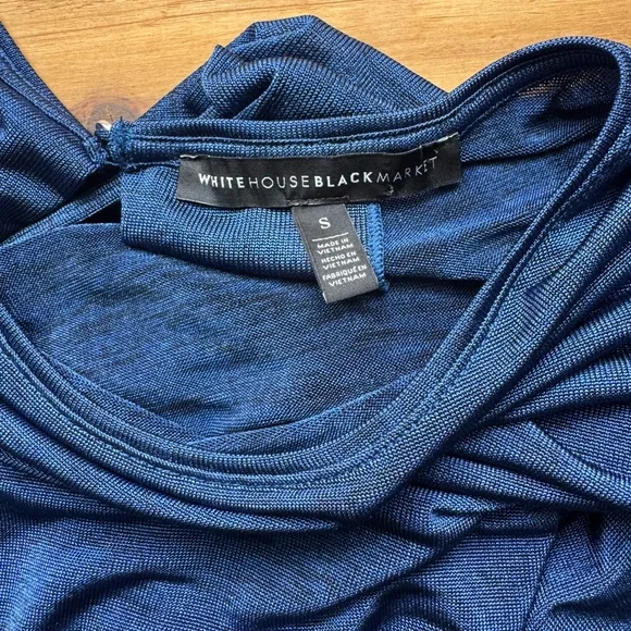 WHITE HOUSE BLACK MARKET Blue Dress S - Picture 4 of 10